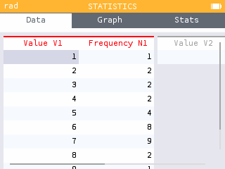 Cumulative Frequency Column
