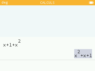 Les puissances sont rangés dans l'ordre décroissant