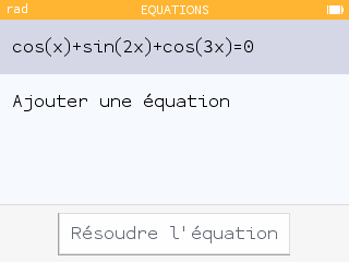 L'intervalle peut être précisé après première résolution