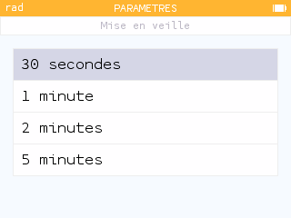 Réglez le temps de mise en veille comme vous le souhaitez