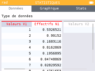 Changement de couleur des colonnes de statistiques