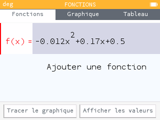 On entre la fonction dans l'application.