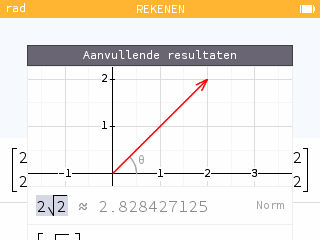 Aanvullende resultaten bij vectoren