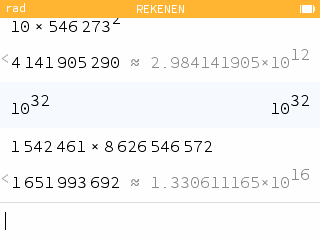 De wetenschappelijke notatie wordt weergegeven met 10^