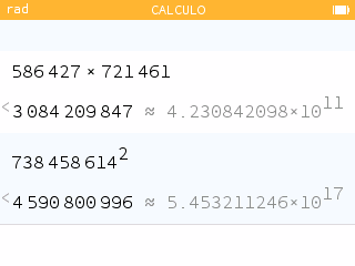 As potências de 10^ são
corretamente exibidas